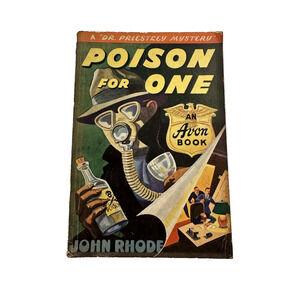 Poison for One John Rhode Avon Book 1943 PB 1st edition Dr Priestley Mystery VTG
